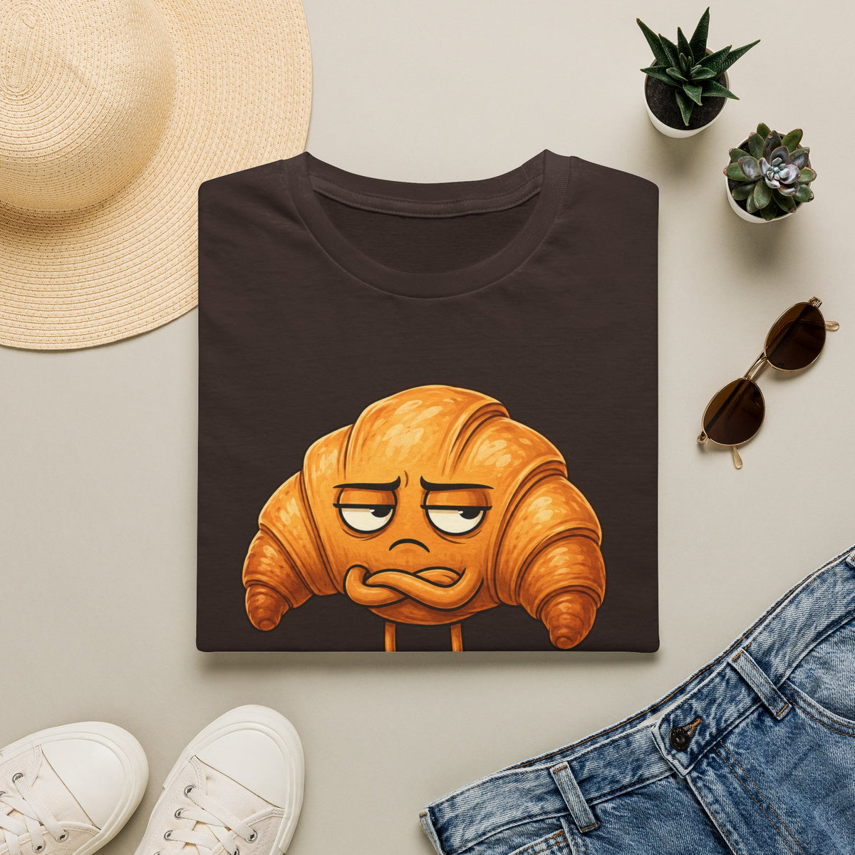Croissant Character T-Shirt