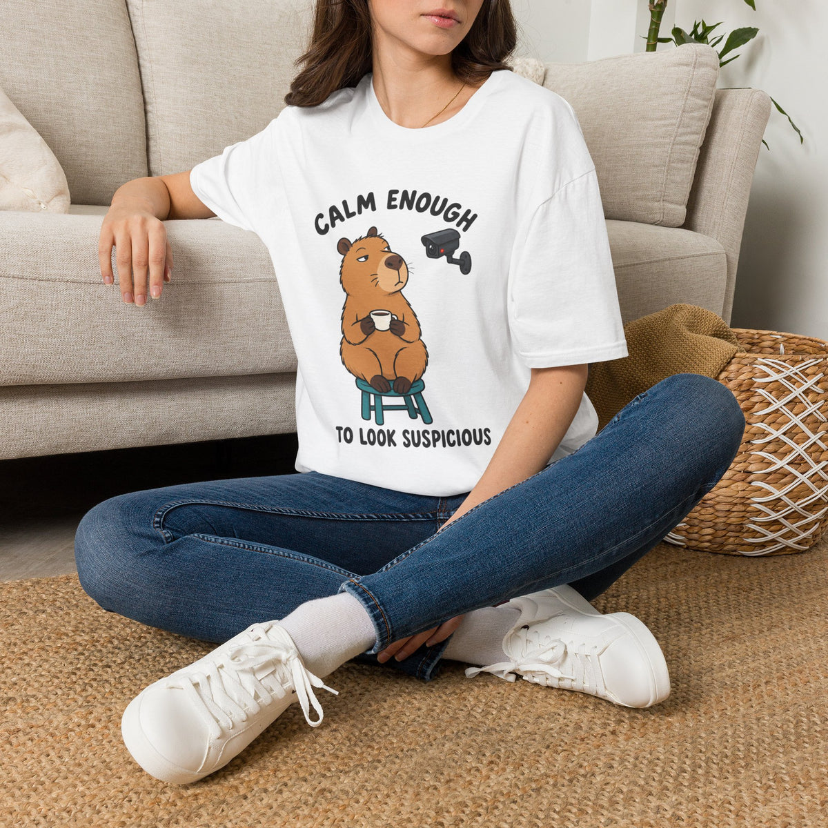 Calm Enough To Look Suspicious T-Shirt