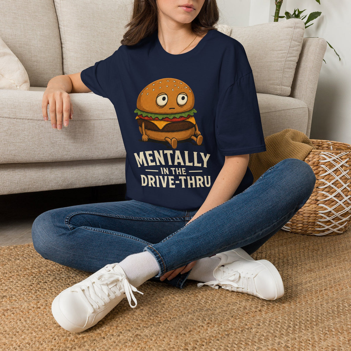 Funny Burger Graphic T-Shirt