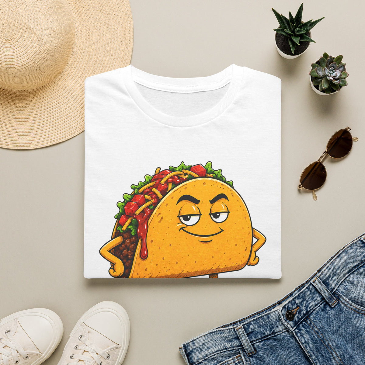 Too Saucy To Care Funny Taco T-Shirts