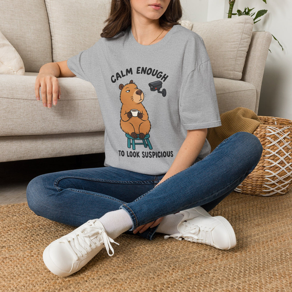 Calm Enough To Look Suspicious T-Shirt