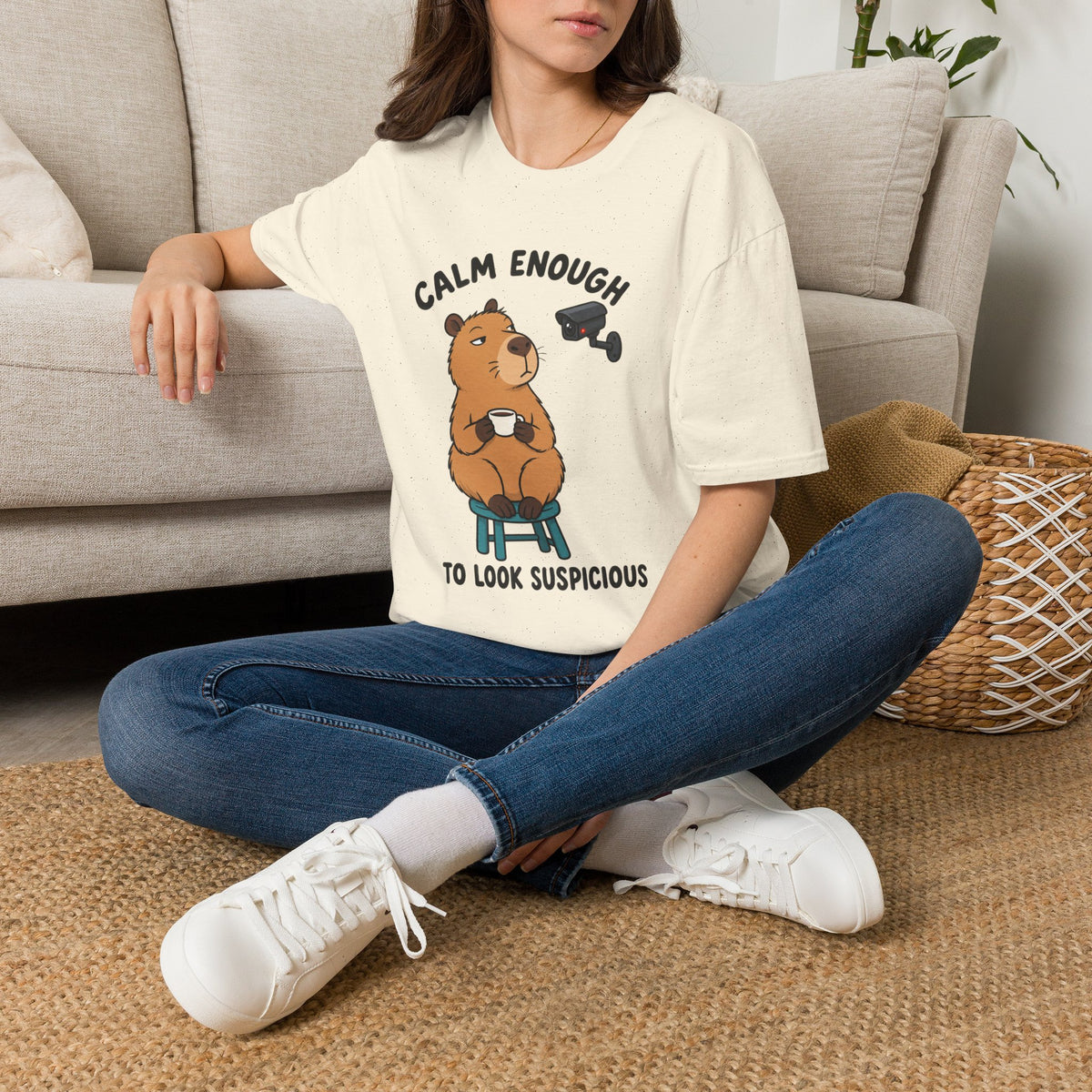 Calm Enough To Look Suspicious T-Shirt