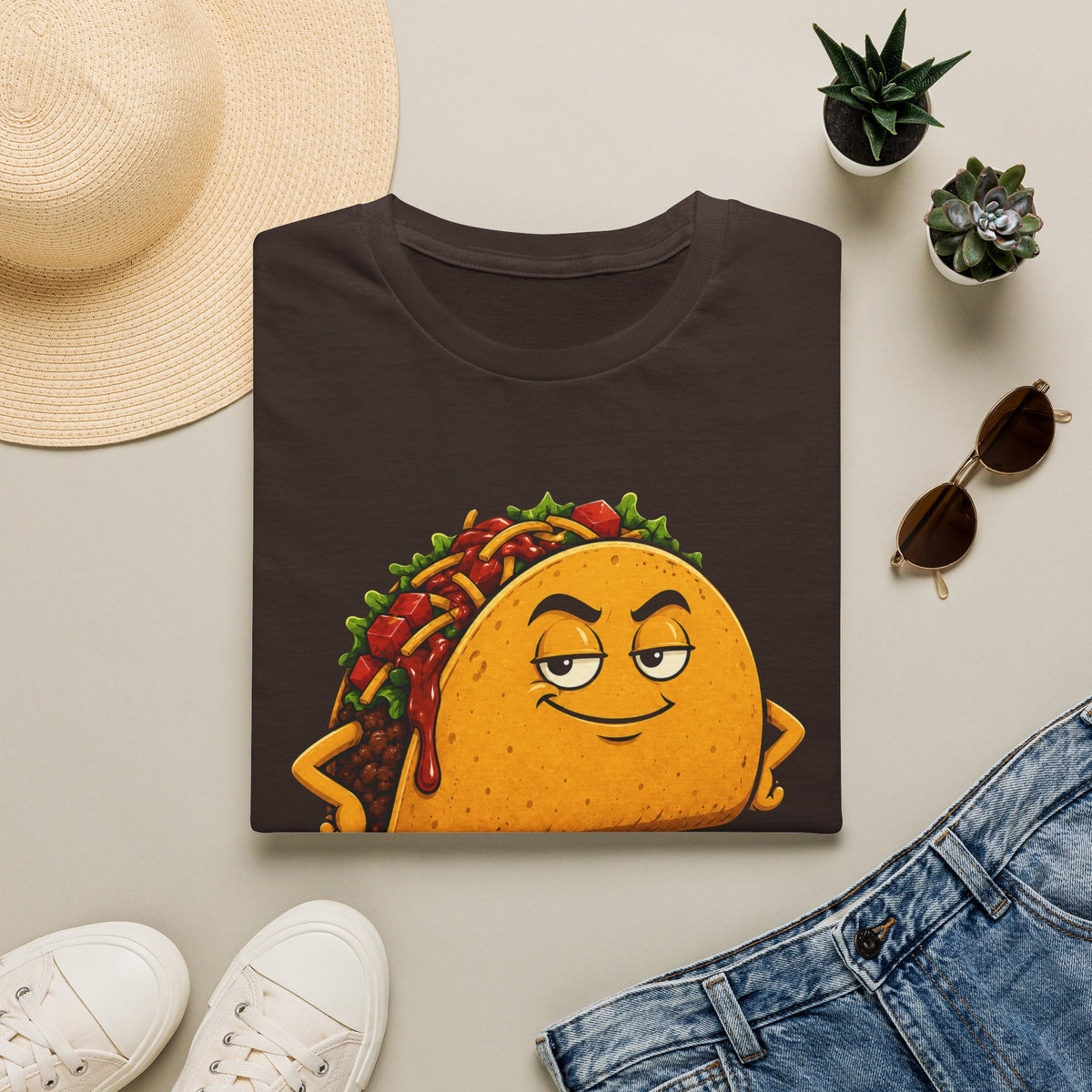 Too Saucy To Care Funny Taco T-Shirts