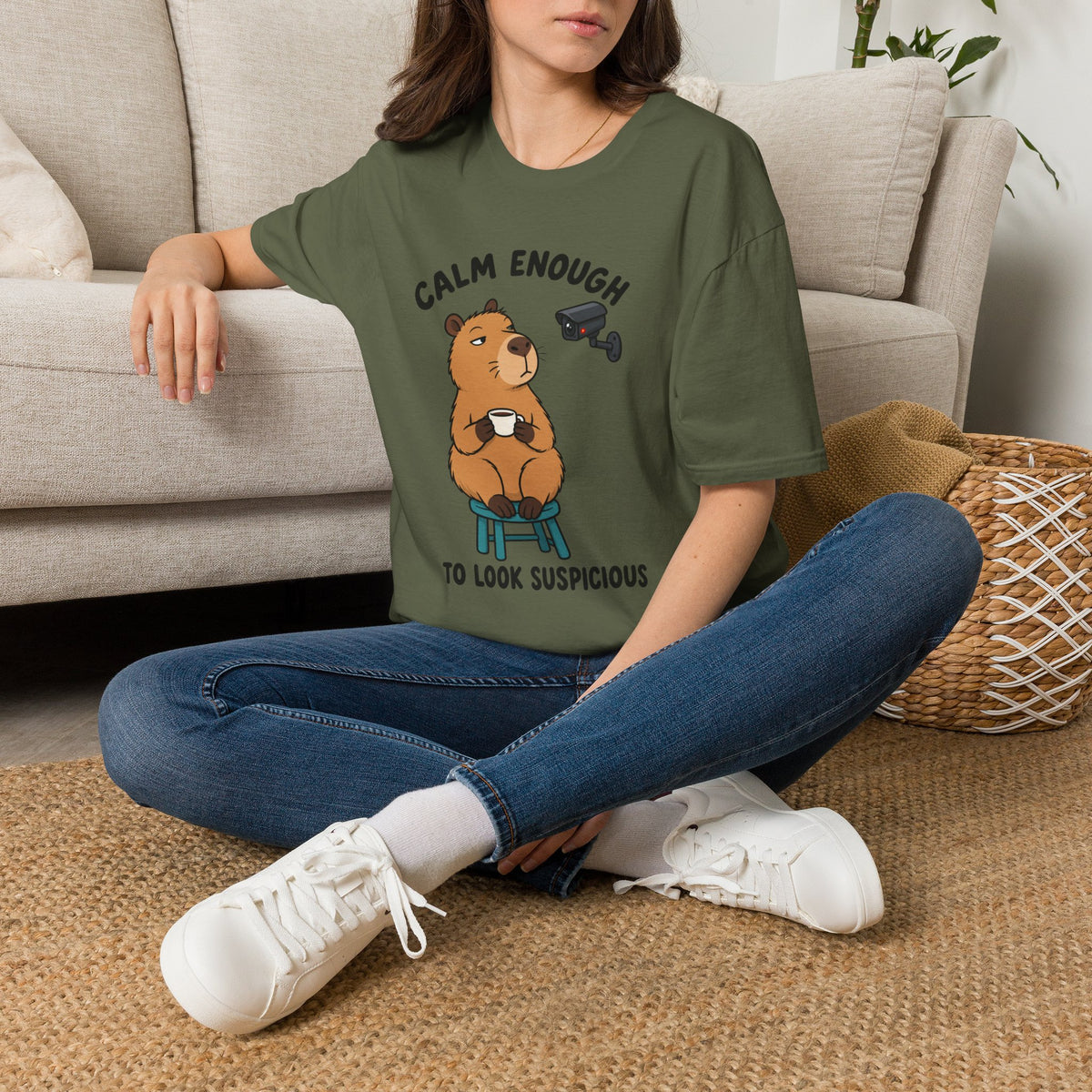 Calm Enough To Look Suspicious T-Shirt