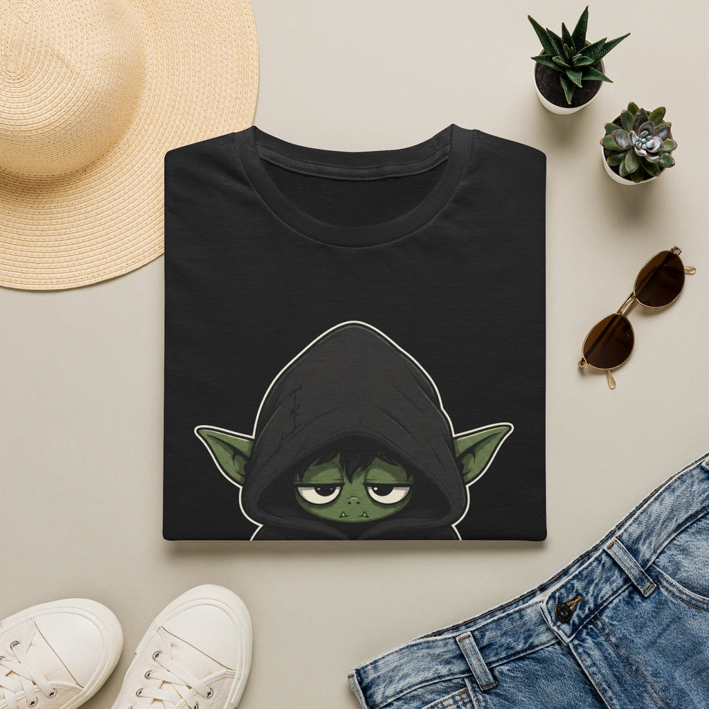 Cute Hooded Alien Graphic T-Shirt