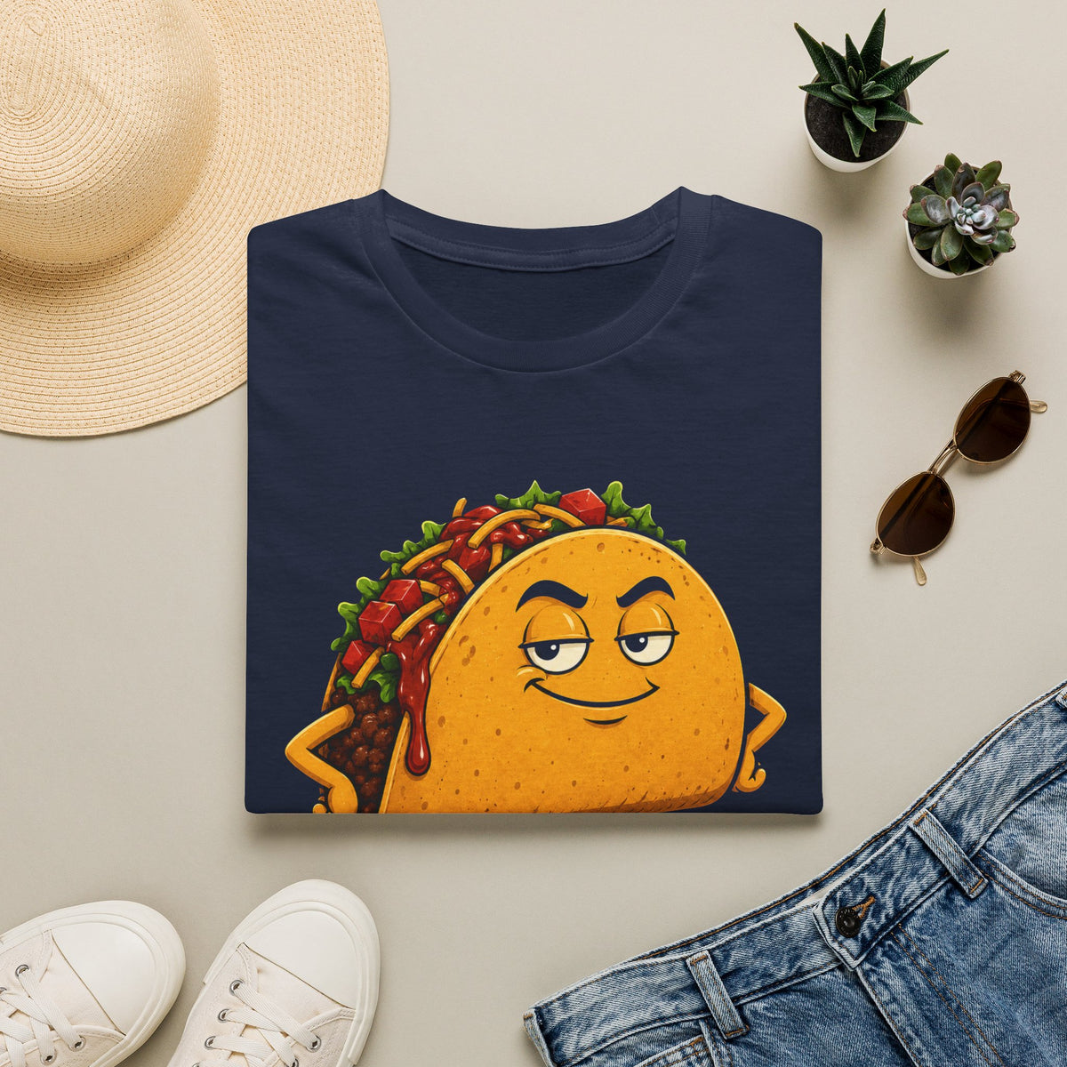 Too Saucy To Care Funny Taco T-Shirts