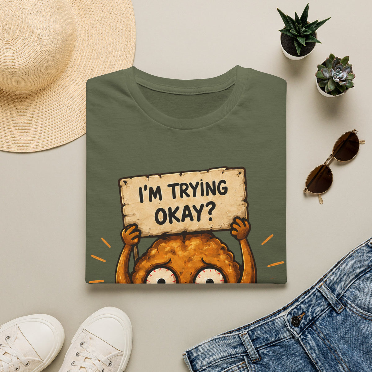 I'm Trying Okay? T‑Shirt
