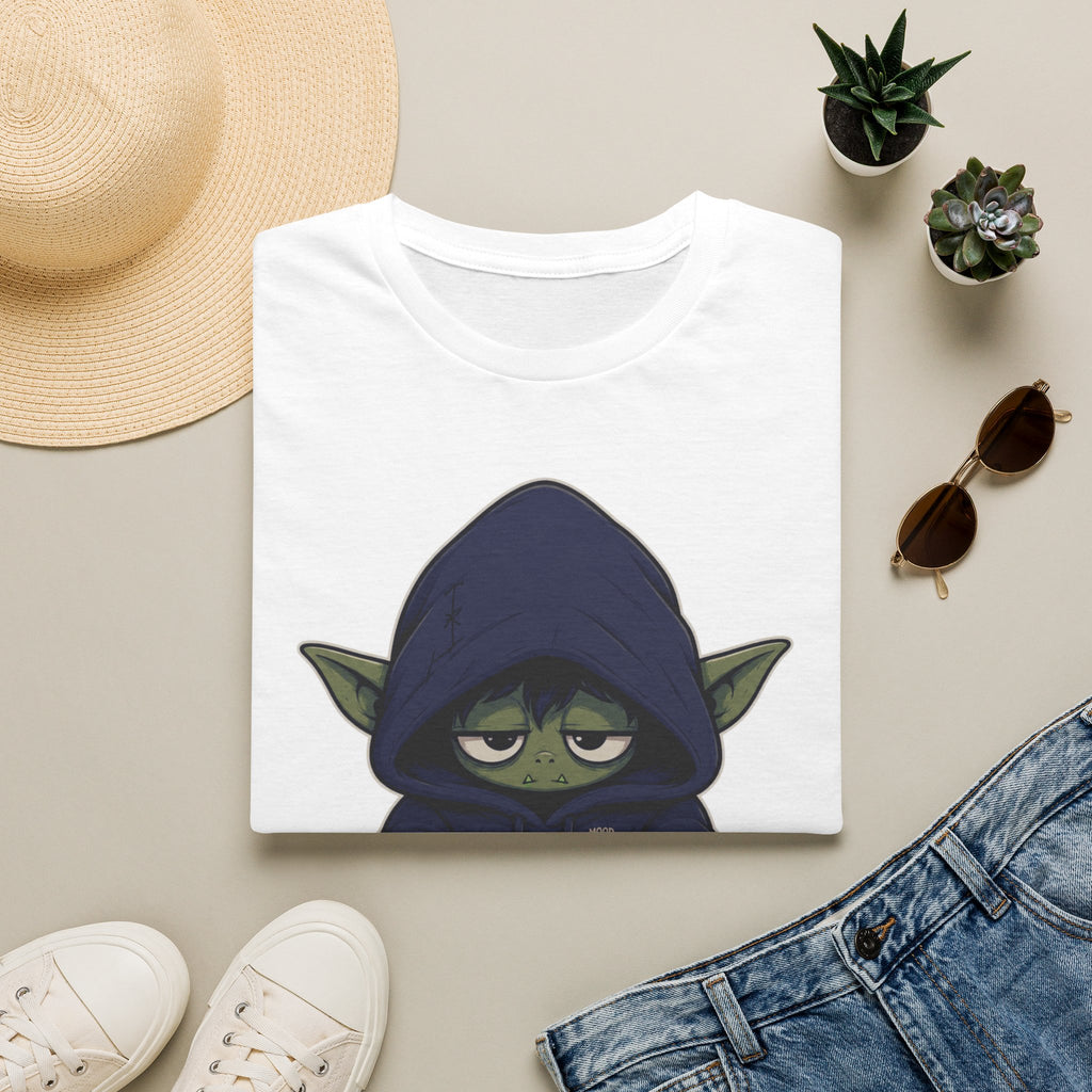 Cute Hooded Alien Graphic T-Shirt