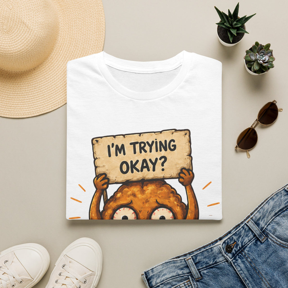 I'm Trying Okay? T‑Shirt